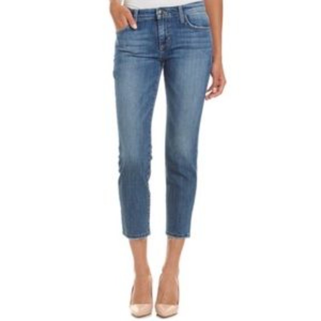 Joe's Wm Midrise Straight Ankle Raw Hem Jeans Sz26